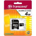 Transcend Information 4Gb Microsdhc Card Class 4(Sd 2.0) TS4GUSDHC4